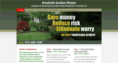 Desktop Screenshot of brooksidegardens.ca