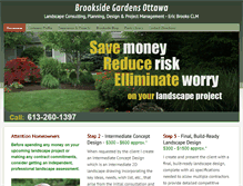 Tablet Screenshot of brooksidegardens.ca